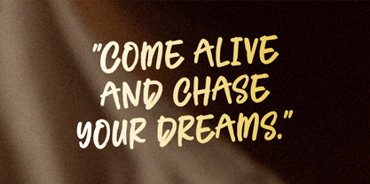 Come Alive Font Poster 3