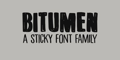 Bitumen Font Poster 1