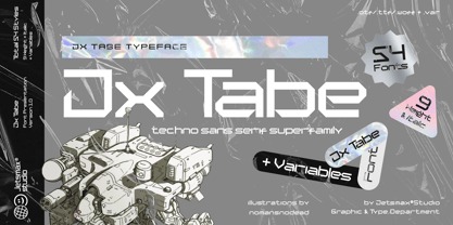Jx Tabe Font Poster 1