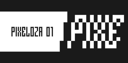 Pixeloza 01 Font Poster 4