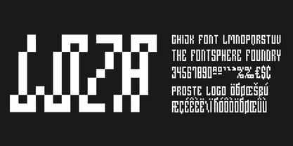 Pixeloza 01 Font Poster 5