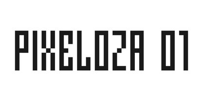 Pixeloza 01 Font Poster 1