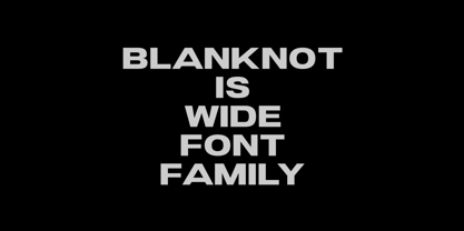 Blanknot Font Poster 2