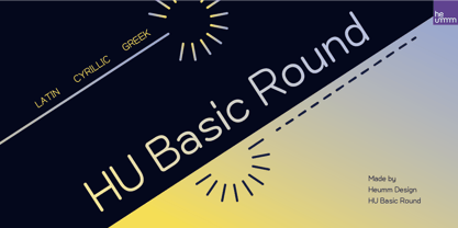 HU Basic Round Font Poster 1
