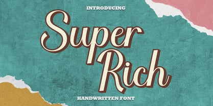 Super Rich Font Poster 1