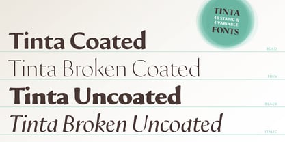 Tinta Broken Uncoated Font Poster 11