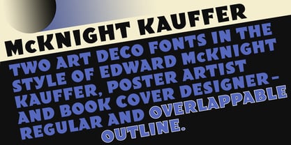 McKnight Kauffer Font Poster 1