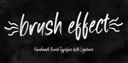 Brush Effect Font Poster 1