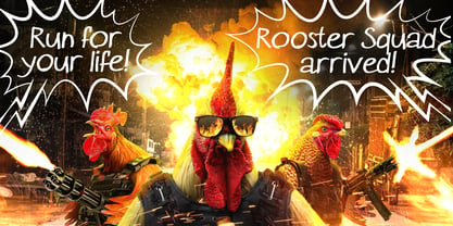 Rooster Squad Police Affiche 2