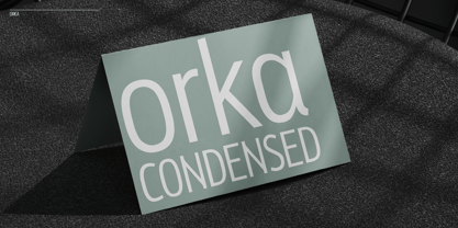 Orka Condensed Font Poster 1