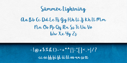 Summer Lightning Font Poster 10