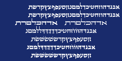 Hebrew Sevilha Std Font Poster 2