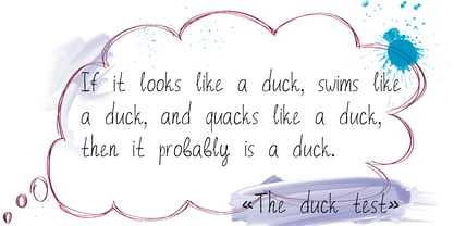 Duck Footprint Font Poster 3