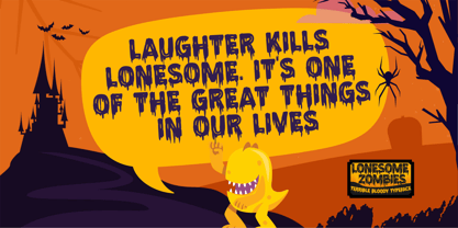 Lonesome Zombies Font Poster 6