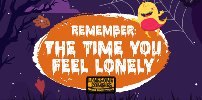 Lonesome Zombies Font Poster 3