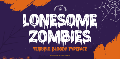 Lonesome Zombies Font Poster 1