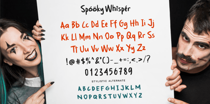 Spooky Whisper Fuente Póster 9