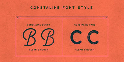 Constaline Script Font Poster 2