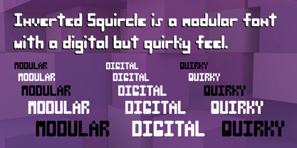 Inverted Squircle Font Poster 3
