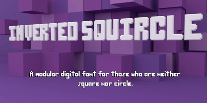 Inverted Squircle Font Poster 1