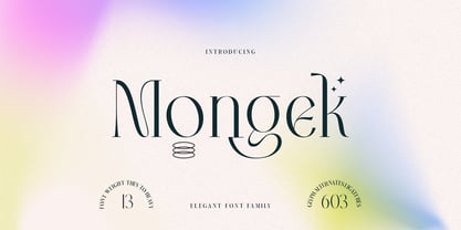 Mongek Font Poster 1
