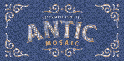 Antic Mosaic Font Poster 1