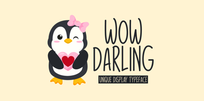 Wow Darling Font Poster 1