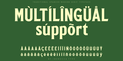 Traditional Spancer Font Poster 8