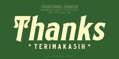 Traditional Spancer Font Poster 11