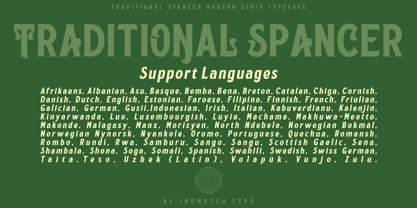 Traditional Spancer Font Poster 7