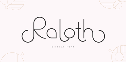 Raloth Font Poster 1