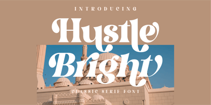 Hustle Bright Font Poster 1