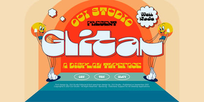 Glitar Font Poster 1