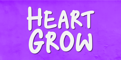 Heart Grow Font Poster 1
