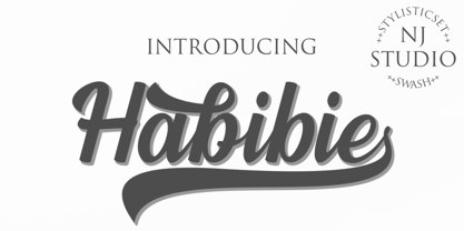 Habibie Font Poster 1
