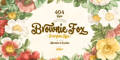 Brownie Fox Font Poster 1