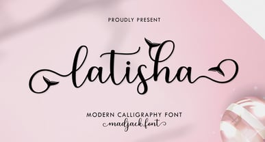 Latisha Script Font Poster 1