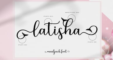Latisha Script Fuente Póster 9