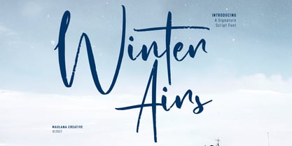 Winter Airs Font Poster 1