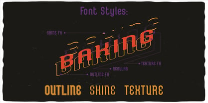 Fun Baking Font Poster 3
