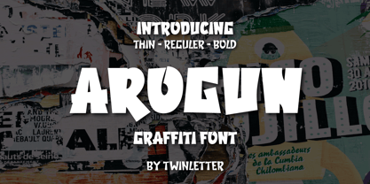 Arogun Font Poster 1
