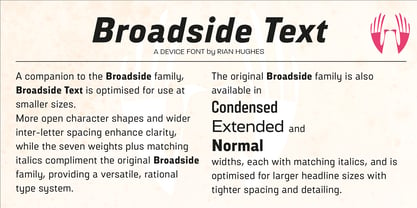 Broadside Text Font Poster 5