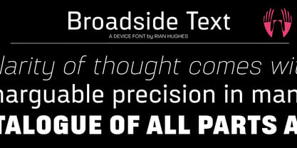 Broadside Text Font Poster 1