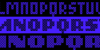 MultiType Brick Font Poster 5