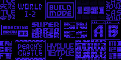 MultiType Brick Font Poster 13
