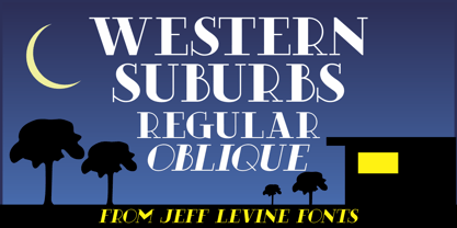 Western Suburbs JNL Font Poster 1