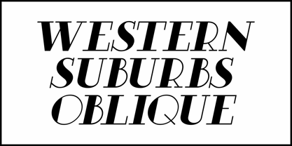 Western Suburbs JNL Font Poster 4