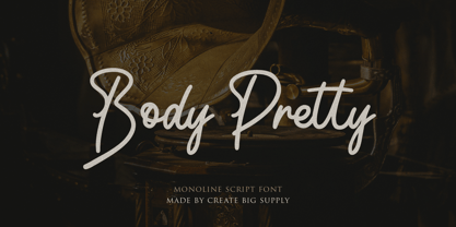 Body Pretty Font Poster 1