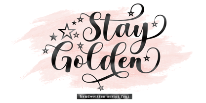 Stay Golden Font Poster 1