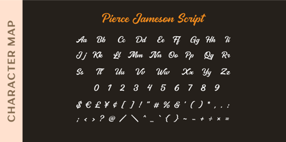 Pierce Jameson Font Poster 10